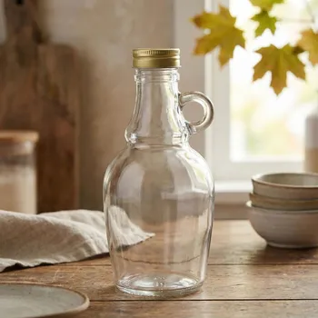 Láhev Skleněná láhev na likér AMBER se šroubovacím uzávěrem 0,5 l