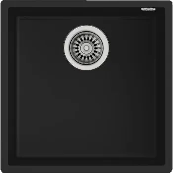 Granitový dřez Jednokomorový granitový dřez Teka Square černý