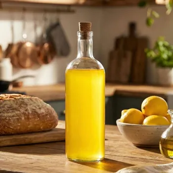 Nádoba na olej a ocet Skleněná láhev s korkem Tadar Flan 700 ml