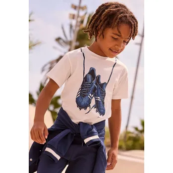 Oblečení a móda Dětské bavlněné tričko Mayoral 3075.5G.Mini.PPY2 bílá 00X, vel. 104