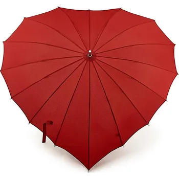 Deštník Fulton dámský holový deštník Heart 1 RED L909