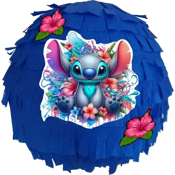 Obraz Narozeninová piňata Stitch + doplňky