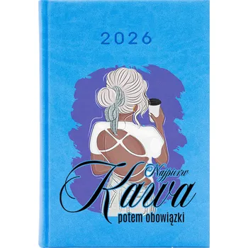 Kalendář Knižkový kalendář 2026 A5 FunnyCase modrý