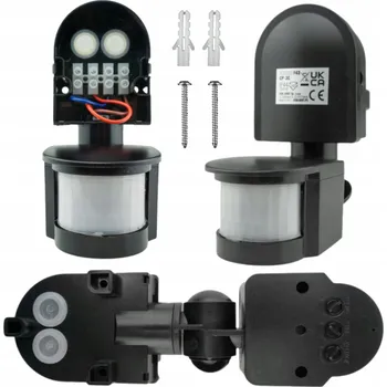 Pohybové čidlo PIR čidlo pohybu ECO LIGHT CP-3C, černé