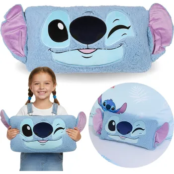 Polštář DISNEY Stitch Polštář S UŠIMA 3D, dekorativní SHERPA 27x45 cm