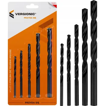 Vrták Sada vrtáků HSS 4-10 mm 5 kusů do dřeva, plastu a tenkého kovu