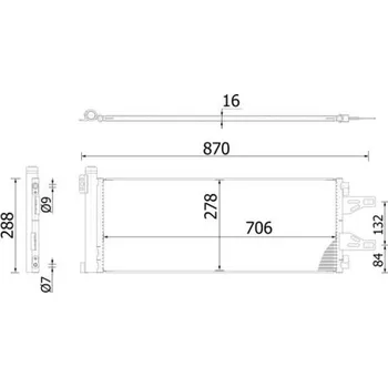 Výparník klimatizace Kondenzátor, klimatizace MAHLE AC 368 000S