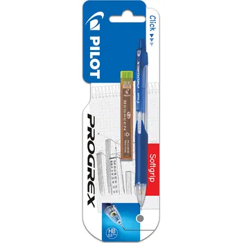 Pilot, Sada Mikrotužka Progrex + tuhy, 0.5, (F) tenký, modrá, blistr