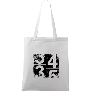 Tachometr 35 - Taška bavlněná - 42 x 38 cm ( Bílá )