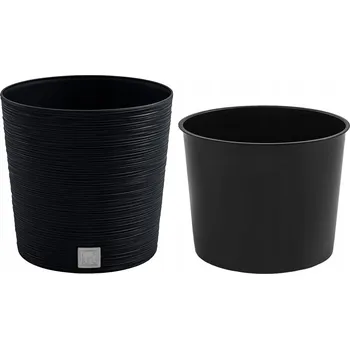 Květináč Šedý plast Květináč Prosperplast 24 cm x 25 x 24,7 cm