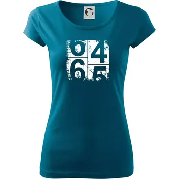 Dámské tričko Tachometr 65 - Dámské triko Pure - XL ( Petrolejová )