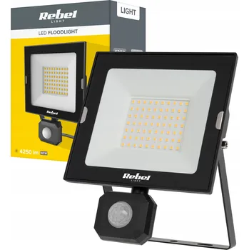 Halogenový LED reflektor světlomet 50W s pohybovým a soumrakovým senzorem Rebel