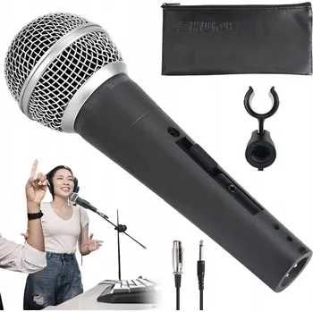 Mikrofon KARAOKE MIKROFON DRÁTOVÝ, DYNAMICKÝ MIKROFON, RUČNÍ MIKROFON SM58S