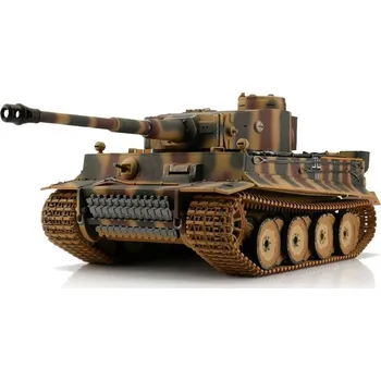 RC model tanku RC tank 1:16 Tiger I raná verze (BB, kov. převodovka, pásy a vana) kamufláž