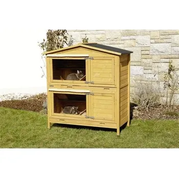 králíkárna Dřevěná patrová králíkárna Appartement Pro 118×61×130 cm