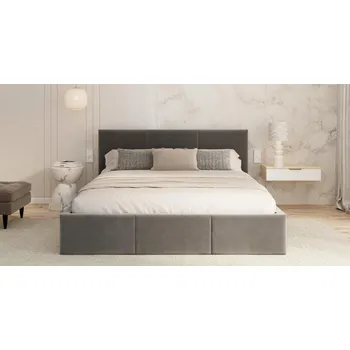 Postel Čalouněná postel FRESIA 180x200 s kovovým zdvižným roštem GRAFIT TRINITY