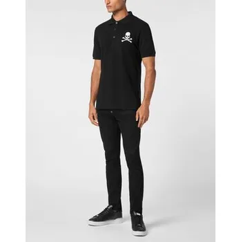 Pánské oblečení PHILIPP PLEIN Polokošile 9407 Černá Slim Fit XXL