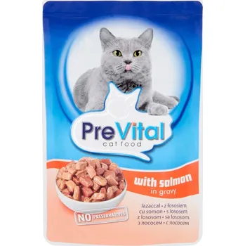 Krmivo pro kočku Prevital Vlhké Krmivo Kapsička Pro Kočky s lososem 100 g