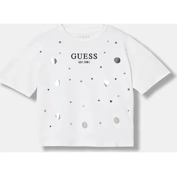 Dětská móda Dětské tričko Guess J6RI12.J1314.PPY2 bílá 00X, vel. 167
