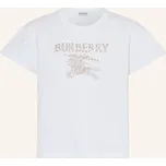 Burberry Dětské Tričko S Ozdobnými Kameny, bílá / zlatá, 164