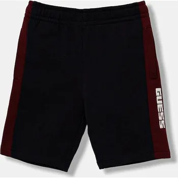 Chlapecké kraťasy Dětské bavlněné šortky Guess N6RD01.KA6R4.PPY2 námořnická modř 59X, vel. 113-118