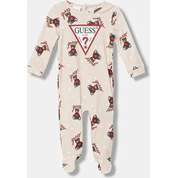 Dupačky Kojenecké bavlněné dupačky Guess H6RW00.KA6W4.PPY2 béžová 80X, vel. 68-76