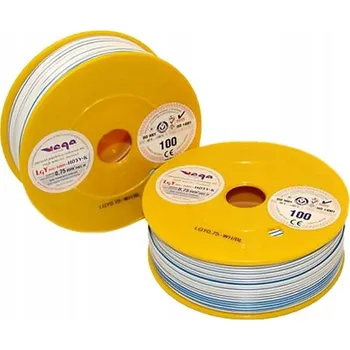 elektrický kabel Kabel LGY/H05V-K 0,75 mm2 100 m Bílo-Modrý