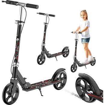 Koloběžka Velká Skládací Koloběžka do Města - Bezpečná, Odolná, s Brzdou a Nastavením