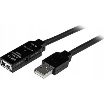 Datový kabel StarTech.com USB 2.0 m/f 15m kabel USB USB A Černý