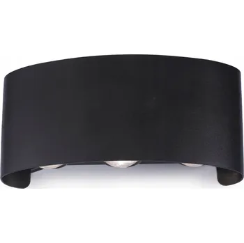 Venkovní osvětlení Moderní LED zahradní nástěnné svítidlo oboustranné 6W 4000K IP54 černé Kobi