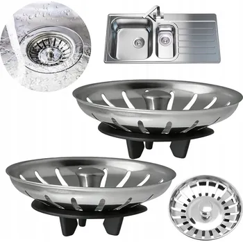 sítko a zátka do dřezu SÍTKO do dřezu ZÁTKA KULATÁ do dřezu v kuchyni SYFONU SOLIDNÍ 80MM