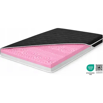 Matrace Masážní Matrace na postel TOPER Visco 80x155 Černá 7cm - Topper