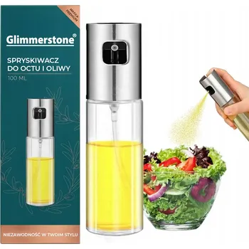 Nádoba na olej a ocet Rozprašovač na olej a ocet 100 ml nerezová ocel sklo