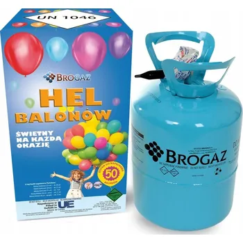 Láhev Láhev s heliem Brogaz černá, pro 50 balónků