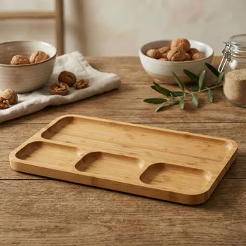 Kuchyňské prkénko Bambusové prkénko na sýr a svačinu TADAR 33 x 19,5 cm