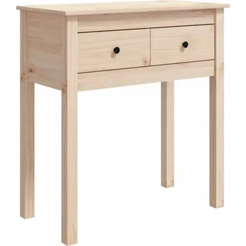 Konferenční stolek Klasický konzolový stolek z masivního borovicového dřeva, 70x35x75 cm