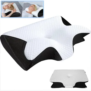 Polštář Ortopedický Polštář z paměťové pěny, ergonomický tvarovaný 62*37 cm