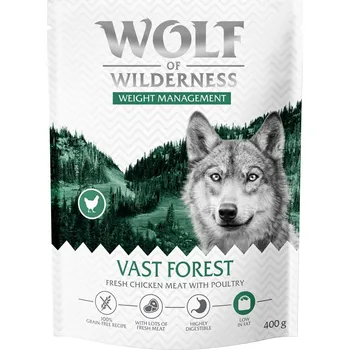 Cizojazyčná kniha 400g Wolf of Wilderness "Explore The Vast Forests" Weight Management nová receptura