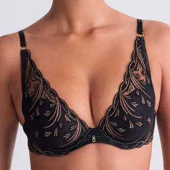 Dámské spodní prádlo Aubade - Cosmic romance podprsenka triangle vyztužená black star 75C 6DN81