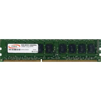 Operační paměť CSX 2GB DDR3 1Rx8 1066MHz PC3-8500R REG ECC - 2GB DDR3 Paměť RAM, 1066MHz, PC3-8500R, REG ECC