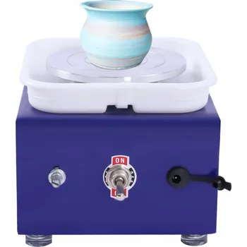 Obraz MINI HRNČÍŘSKÝ KRUH STROJ NA KERAMIKU MODRÝ