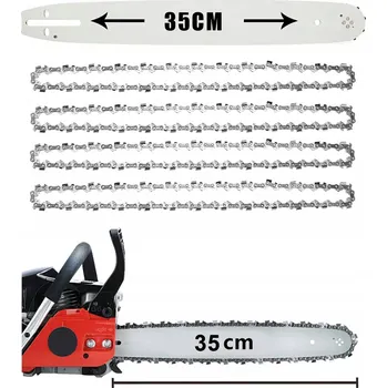 Pilová lišta 4 x řetěz + 1 x vodící lišta na řetězové pily 3/8"