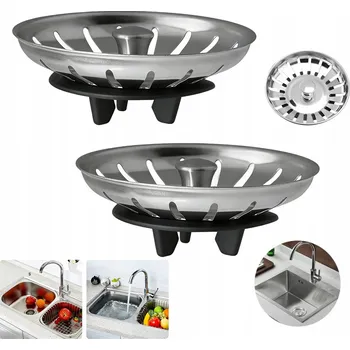 sítko a zátka do dřezu 2x Sítko Zátka Koš na dřez TEKA IKEA FRANKE