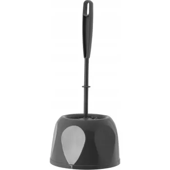 WC štětka WC štětka s nádobou Standard plastová 38 cm grafitová
