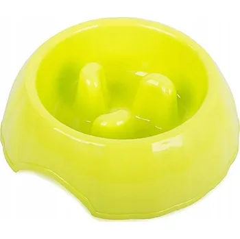 Miska pro psa Jedna plastová miska Przyjaciele zelená 0,6 l