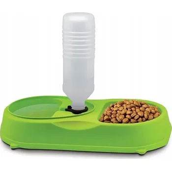 Miska pro psa Sada dvou plastových misek Verk Group zelená 0,45 l