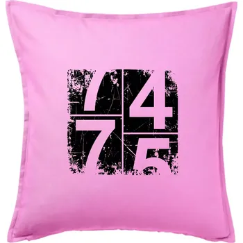 Polštář Tachometr 75 - Polštář 50x50 - 50x50 - Pouze potah ( Růžová )