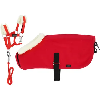 EQUITHÈME Sada ohlávky a deky Pony Academy Equithème, mini, red