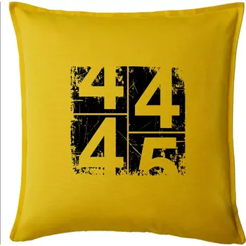 Polštář Tachometr 45 - Polštář 50x50 - 50x50 - Pouze potah ( Žlutá )