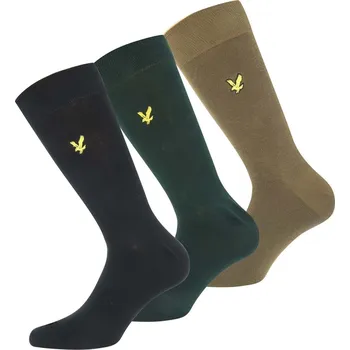 Pánské ponožky Ponožky Lyle and Scott black green 876837 7-11